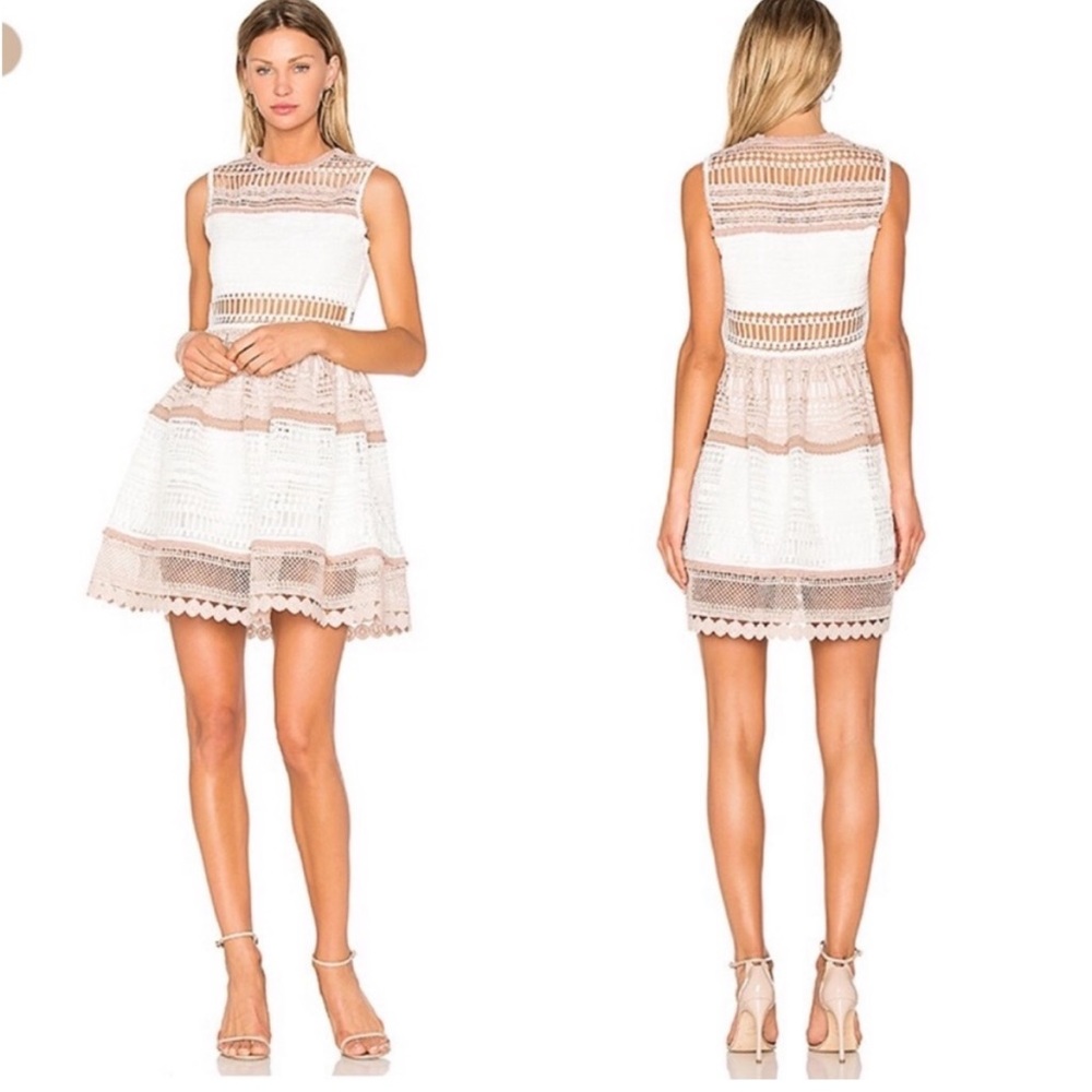 Alexis Embroidered MELANIA LACE DRESS Size Small